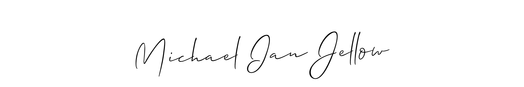 This is the best signature style for the Michael Ian Jellow name. Also you like these signature font (Allison_Script). Mix name signature. Michael Ian Jellow signature style 2 images and pictures png