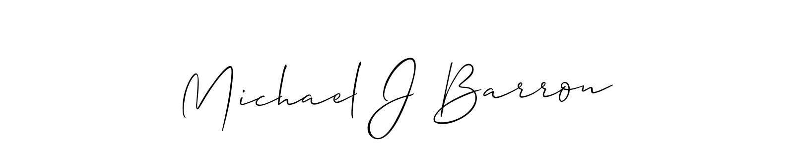 You should practise on your own different ways (Allison_Script) to write your name (Michael J Barron) in signature. don't let someone else do it for you. Michael J Barron signature style 2 images and pictures png