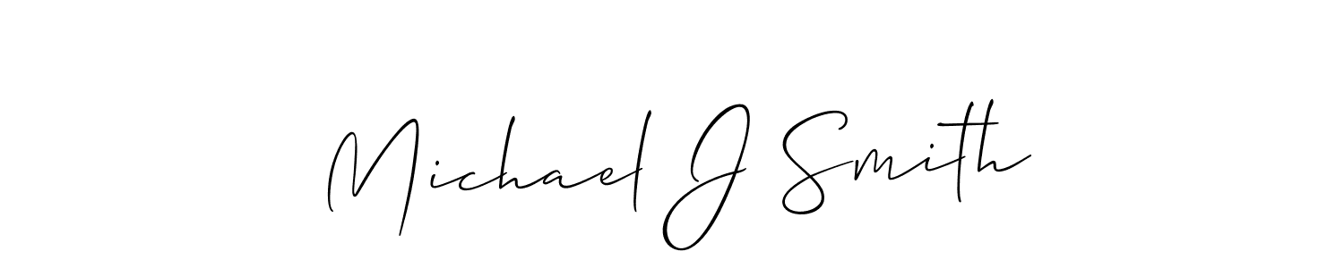 Design your own signature with our free online signature maker. With this signature software, you can create a handwritten (Allison_Script) signature for name Michael J Smith. Michael J Smith signature style 2 images and pictures png