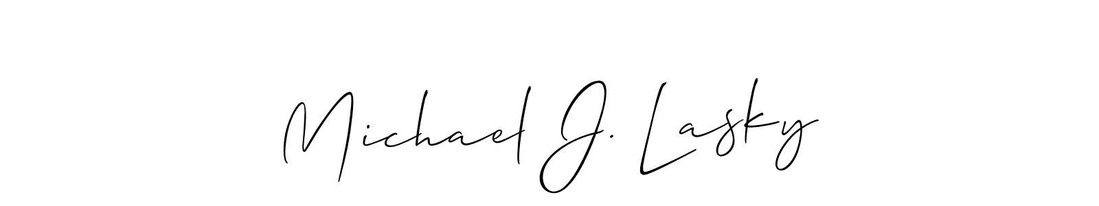 Make a beautiful signature design for name Michael J. Lasky. Use this online signature maker to create a handwritten signature for free. Michael J. Lasky signature style 2 images and pictures png
