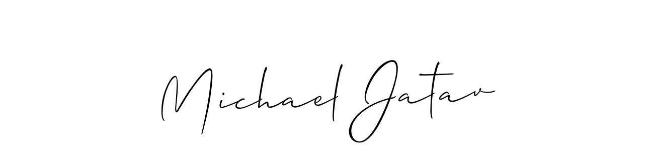 Also You can easily find your signature by using the search form. We will create Michael Jatav name handwritten signature images for you free of cost using Allison_Script sign style. Michael Jatav signature style 2 images and pictures png