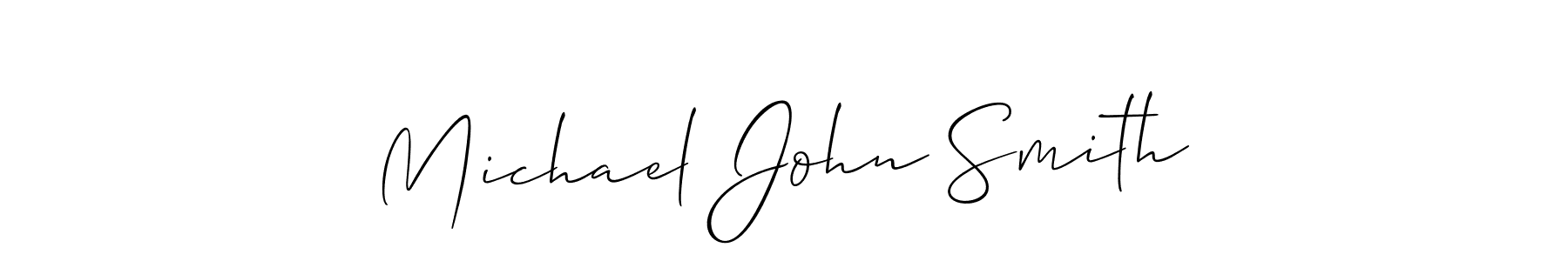 Use a signature maker to create a handwritten signature online. With this signature software, you can design (Allison_Script) your own signature for name Michael John Smith. Michael John Smith signature style 2 images and pictures png