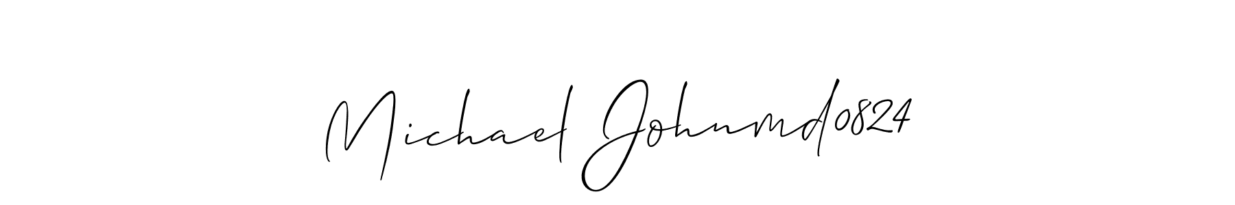 Allison_Script is a professional signature style that is perfect for those who want to add a touch of class to their signature. It is also a great choice for those who want to make their signature more unique. Get Michael Johnmd0824 name to fancy signature for free. Michael Johnmd0824 signature style 2 images and pictures png