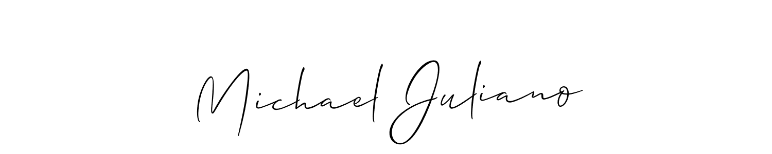Make a short Michael Juliano signature style. Manage your documents anywhere anytime using Allison_Script. Create and add eSignatures, submit forms, share and send files easily. Michael Juliano signature style 2 images and pictures png