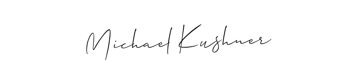 Also You can easily find your signature by using the search form. We will create Michael Kushner name handwritten signature images for you free of cost using Allison_Script sign style. Michael Kushner signature style 2 images and pictures png