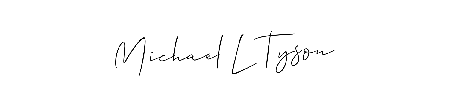 This is the best signature style for the Michael L Tyson name. Also you like these signature font (Allison_Script). Mix name signature. Michael L Tyson signature style 2 images and pictures png