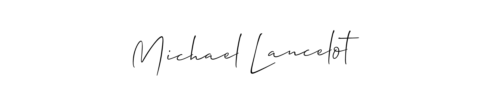 Also we have Michael Lancelot name is the best signature style. Create professional handwritten signature collection using Allison_Script autograph style. Michael Lancelot signature style 2 images and pictures png