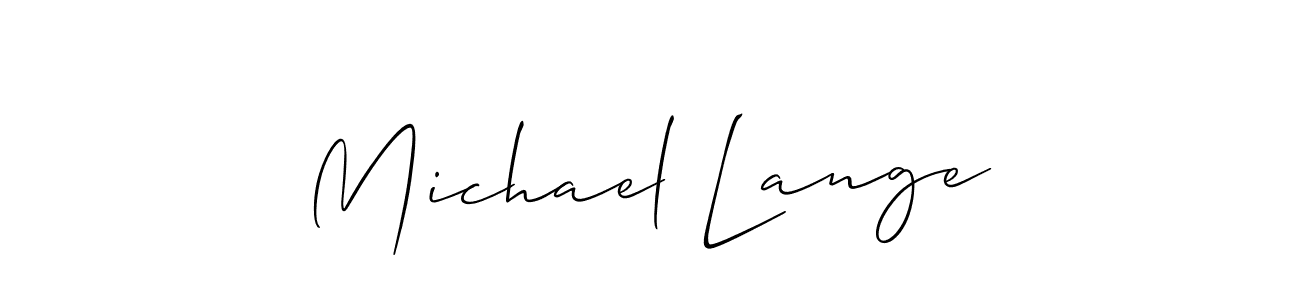 How to make Michael Lange name signature. Use Allison_Script style for creating short signs online. This is the latest handwritten sign. Michael Lange signature style 2 images and pictures png