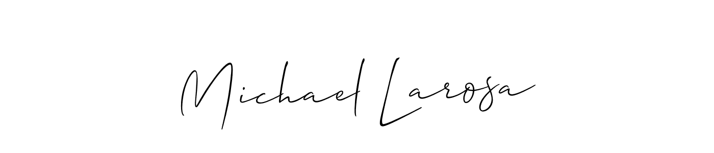 Create a beautiful signature design for name Michael Larosa. With this signature (Allison_Script) fonts, you can make a handwritten signature for free. Michael Larosa signature style 2 images and pictures png