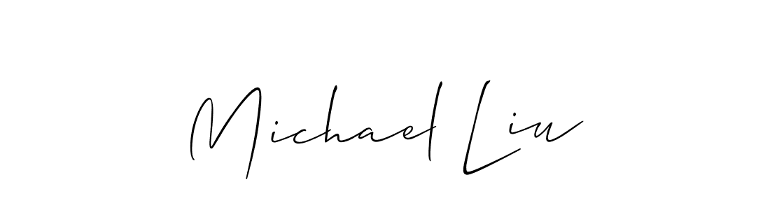 if you are searching for the best signature style for your name Michael Liu. so please give up your signature search. here we have designed multiple signature styles  using Allison_Script. Michael Liu signature style 2 images and pictures png