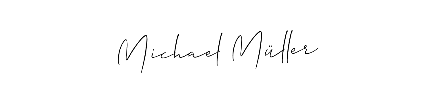 Design your own signature with our free online signature maker. With this signature software, you can create a handwritten (Allison_Script) signature for name Michael Müller. Michael Müller signature style 2 images and pictures png