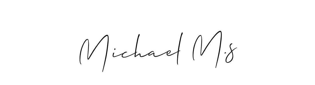 Create a beautiful signature design for name Michael M.s. With this signature (Allison_Script) fonts, you can make a handwritten signature for free. Michael M.s signature style 2 images and pictures png