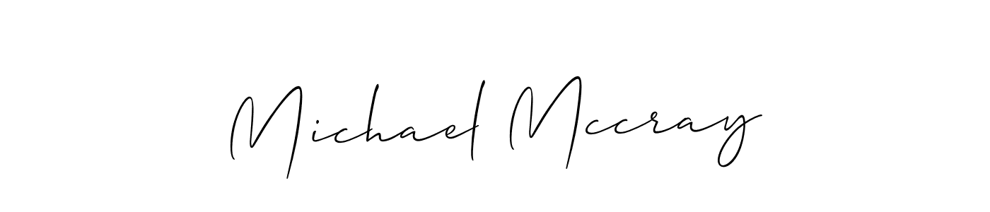 How to make Michael Mccray signature? Allison_Script is a professional autograph style. Create handwritten signature for Michael Mccray name. Michael Mccray signature style 2 images and pictures png