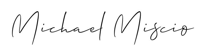 Enhance your business communications with Michael Miscio signature in Allison_Script lettering. Clean, modern, and universally compatible. Michael Miscio signature style 2 images and pictures png