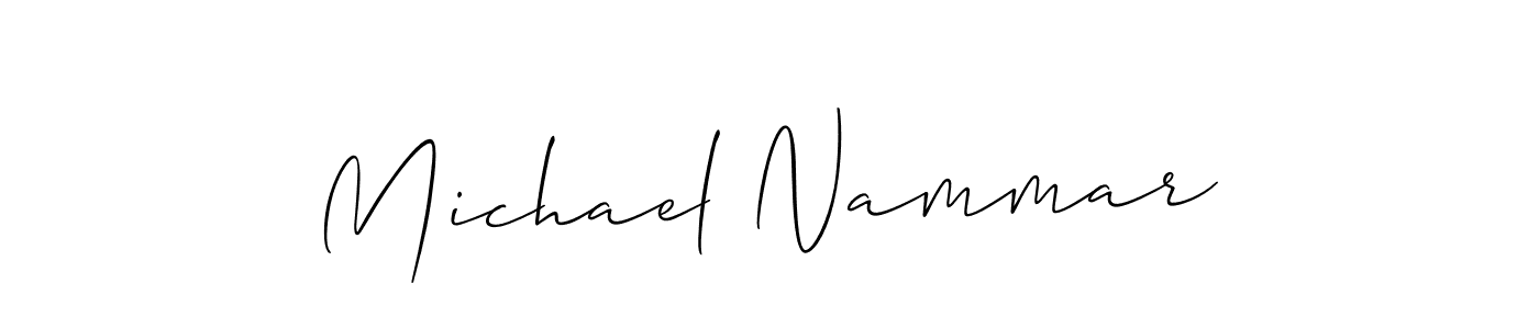 It looks lik you need a new signature style for name Michael Nammar. Design unique handwritten (Allison_Script) signature with our free signature maker in just a few clicks. Michael Nammar signature style 2 images and pictures png