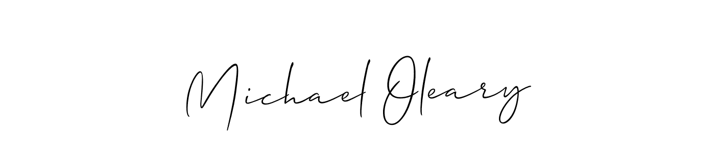 You should practise on your own different ways (Allison_Script) to write your name (Michael Oleary) in signature. don't let someone else do it for you. Michael Oleary signature style 2 images and pictures png