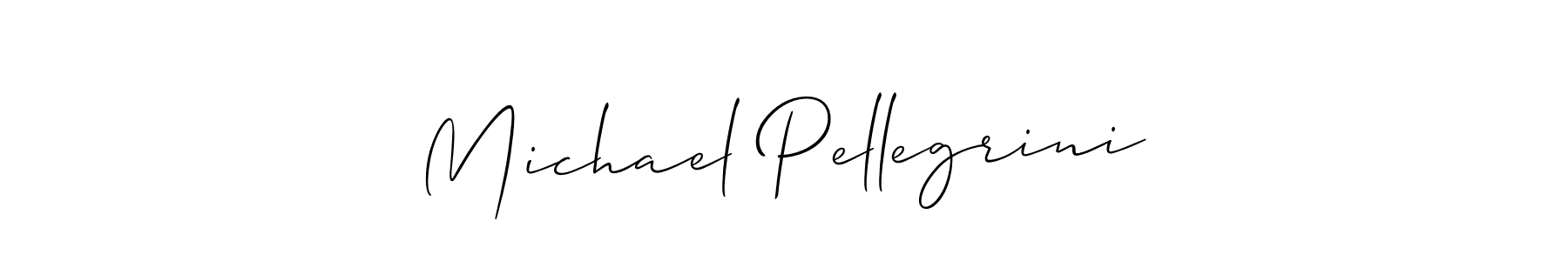 Use a signature maker to create a handwritten signature online. With this signature software, you can design (Allison_Script) your own signature for name Michael Pellegrini. Michael Pellegrini signature style 2 images and pictures png