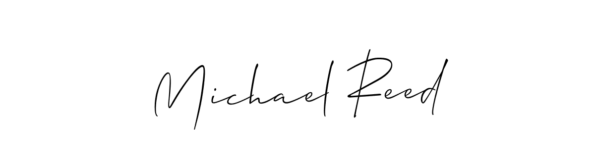 Make a beautiful signature design for name Michael Reed. With this signature (Allison_Script) style, you can create a handwritten signature for free. Michael Reed signature style 2 images and pictures png