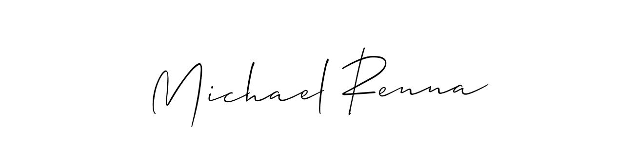 You should practise on your own different ways (Allison_Script) to write your name (Michael Renna) in signature. don't let someone else do it for you. Michael Renna signature style 2 images and pictures png