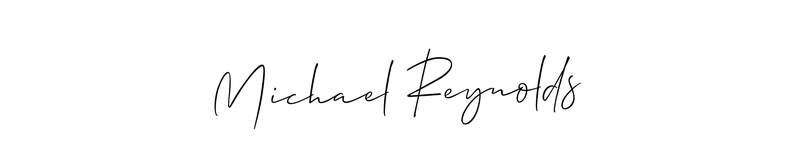It looks lik you need a new signature style for name Michael Reynolds. Design unique handwritten (Allison_Script) signature with our free signature maker in just a few clicks. Michael Reynolds signature style 2 images and pictures png