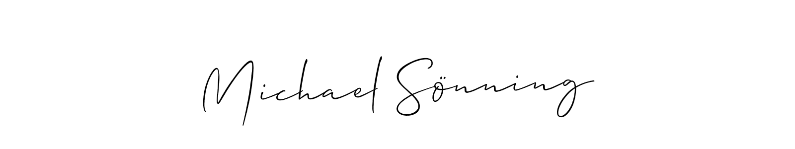 How to Draw Michael Sönning signature style? Allison_Script is a latest design signature styles for name Michael Sönning. Michael Sönning signature style 2 images and pictures png