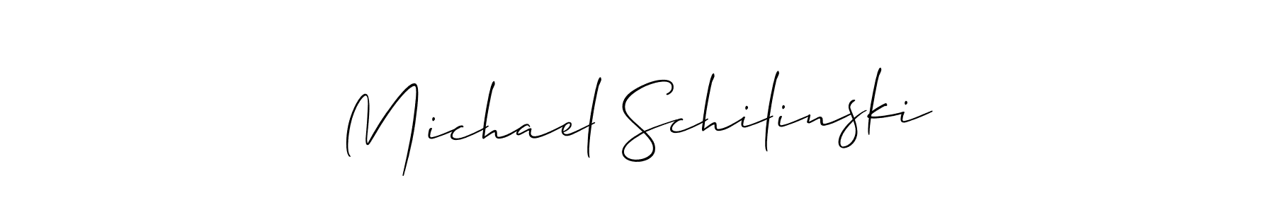 Similarly Allison_Script is the best handwritten signature design. Signature creator online .You can use it as an online autograph creator for name Michael Schilinski. Michael Schilinski signature style 2 images and pictures png