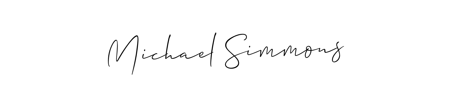 Also You can easily find your signature by using the search form. We will create Michael Simmons name handwritten signature images for you free of cost using Allison_Script sign style. Michael Simmons signature style 2 images and pictures png