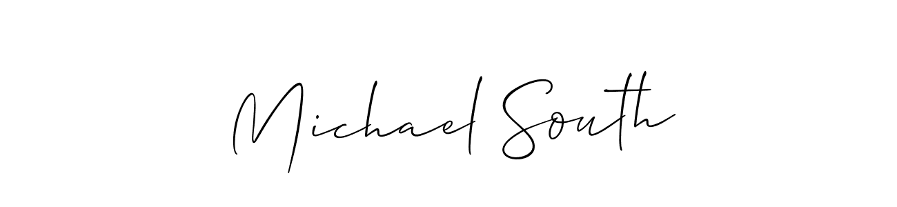 Best and Professional Signature Style for Michael South. Allison_Script Best Signature Style Collection. Michael South signature style 2 images and pictures png