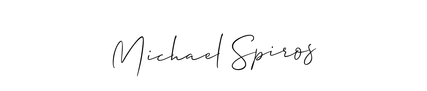 Also we have Michael Spiros name is the best signature style. Create professional handwritten signature collection using Allison_Script autograph style. Michael Spiros signature style 2 images and pictures png