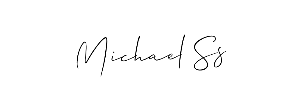 Use a signature maker to create a handwritten signature online. With this signature software, you can design (Allison_Script) your own signature for name Michael Ss. Michael Ss signature style 2 images and pictures png