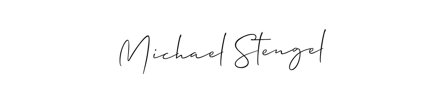 Similarly Allison_Script is the best handwritten signature design. Signature creator online .You can use it as an online autograph creator for name Michael Stengel. Michael Stengel signature style 2 images and pictures png