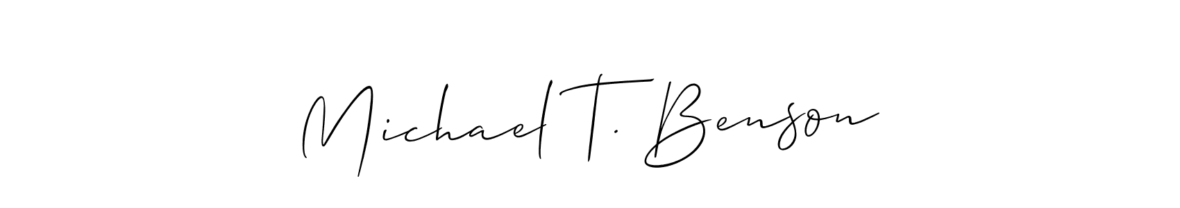 You can use this online signature creator to create a handwritten signature for the name Michael T. Benson. This is the best online autograph maker. Michael T. Benson signature style 2 images and pictures png