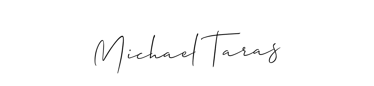 if you are searching for the best signature style for your name Michael Taras. so please give up your signature search. here we have designed multiple signature styles  using Allison_Script. Michael Taras signature style 2 images and pictures png