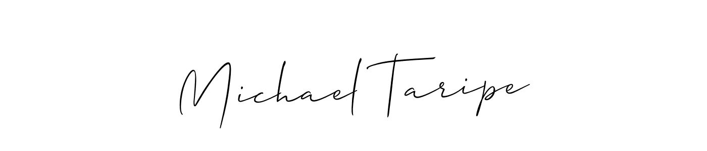 Use a signature maker to create a handwritten signature online. With this signature software, you can design (Allison_Script) your own signature for name Michael Taripe. Michael Taripe signature style 2 images and pictures png