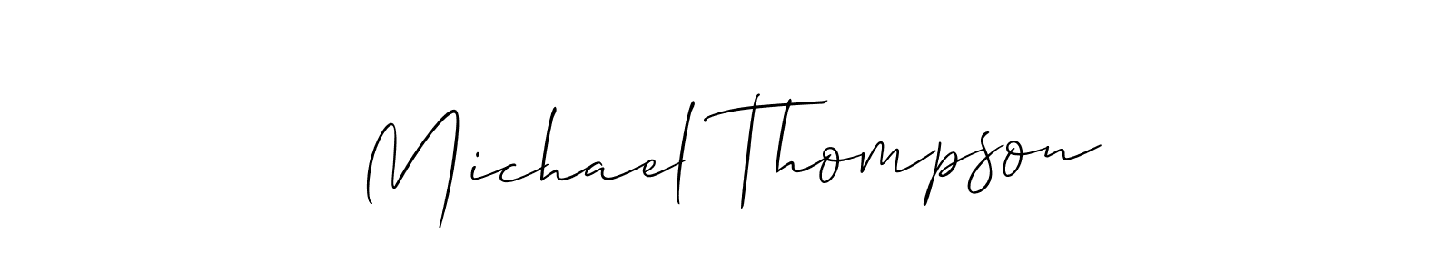 Michael Thompson stylish signature style. Best Handwritten Sign (Allison_Script) for my name. Handwritten Signature Collection Ideas for my name Michael Thompson. Michael Thompson signature style 2 images and pictures png