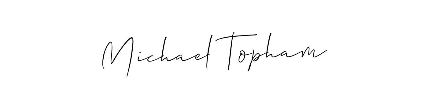 Also we have Michael Topham name is the best signature style. Create professional handwritten signature collection using Allison_Script autograph style. Michael Topham signature style 2 images and pictures png