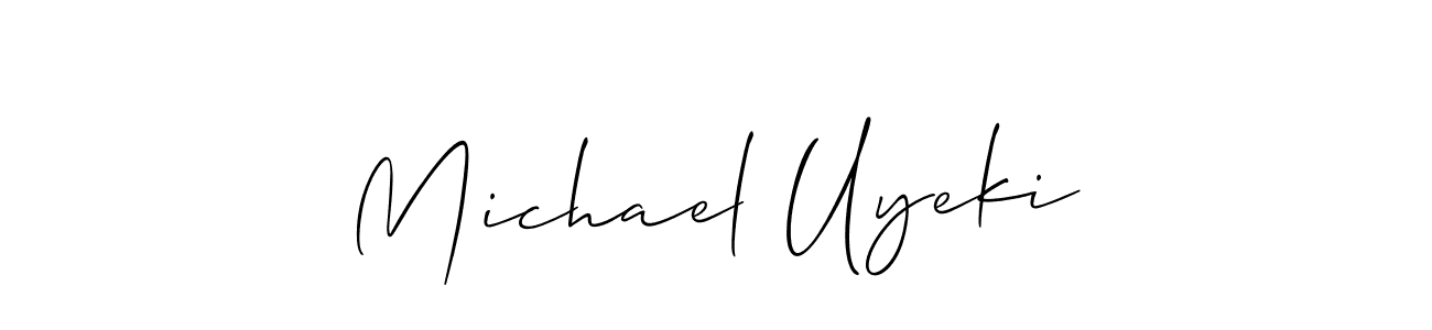 How to Draw Michael Uyeki signature style? Allison_Script is a latest design signature styles for name Michael Uyeki. Michael Uyeki signature style 2 images and pictures png