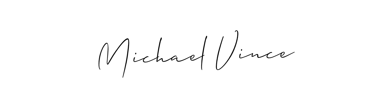 Best and Professional Signature Style for Michael Vince. Allison_Script Best Signature Style Collection. Michael Vince signature style 2 images and pictures png