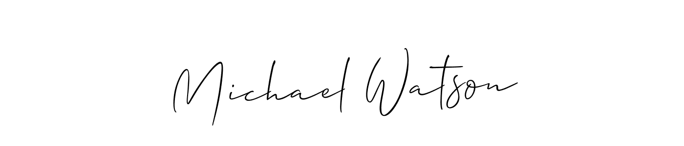 It looks lik you need a new signature style for name Michael Watson. Design unique handwritten (Allison_Script) signature with our free signature maker in just a few clicks. Michael Watson signature style 2 images and pictures png
