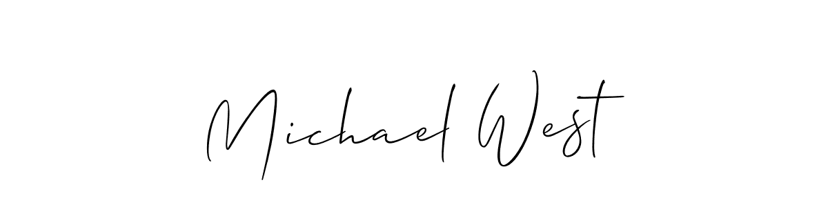 Make a beautiful signature design for name Michael West. With this signature (Allison_Script) style, you can create a handwritten signature for free. Michael West signature style 2 images and pictures png