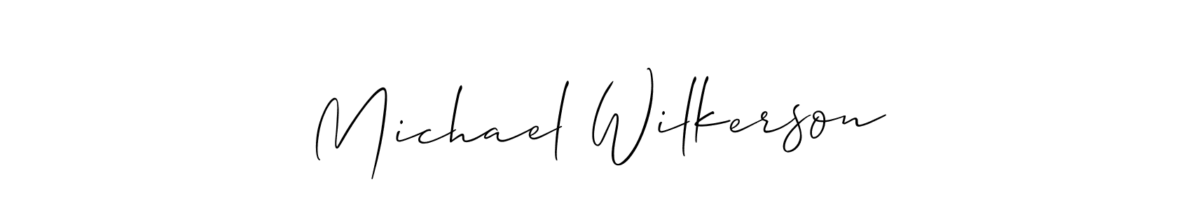 This is the best signature style for the Michael Wilkerson name. Also you like these signature font (Allison_Script). Mix name signature. Michael Wilkerson signature style 2 images and pictures png