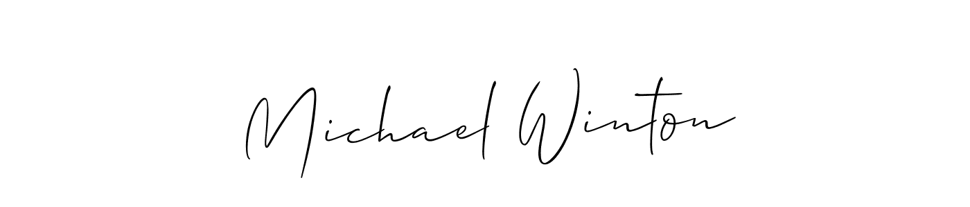 Best and Professional Signature Style for Michael Winton. Allison_Script Best Signature Style Collection. Michael Winton signature style 2 images and pictures png