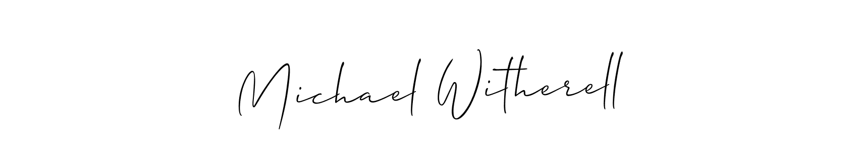 Check out images of Autograph of Michael Witherell name. Actor Michael Witherell Signature Style. Allison_Script is a professional sign style online. Michael Witherell signature style 2 images and pictures png
