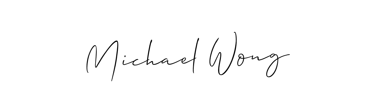 Use a signature maker to create a handwritten signature online. With this signature software, you can design (Allison_Script) your own signature for name Michael Wong. Michael Wong signature style 2 images and pictures png