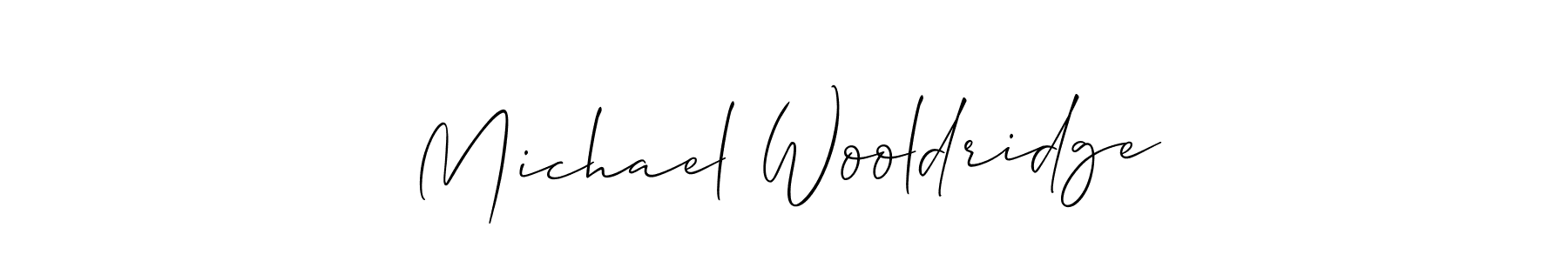 How to make Michael Wooldridge signature? Allison_Script is a professional autograph style. Create handwritten signature for Michael Wooldridge name. Michael Wooldridge signature style 2 images and pictures png