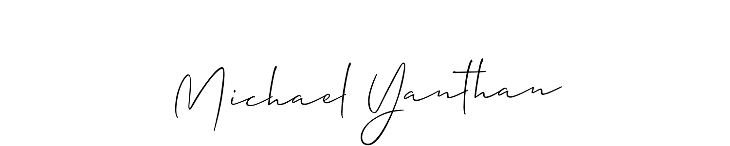 Check out images of Autograph of Michael Yanthan name. Actor Michael Yanthan Signature Style. Allison_Script is a professional sign style online. Michael Yanthan signature style 2 images and pictures png