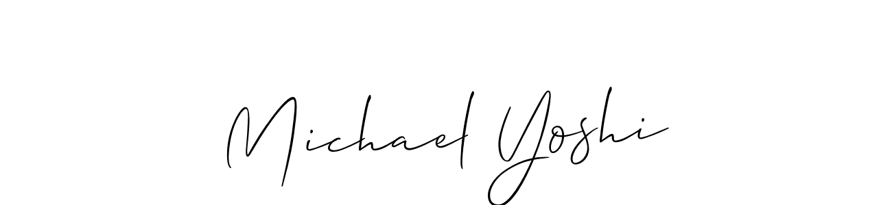 This is the best signature style for the Michael Yoshi name. Also you like these signature font (Allison_Script). Mix name signature. Michael Yoshi signature style 2 images and pictures png