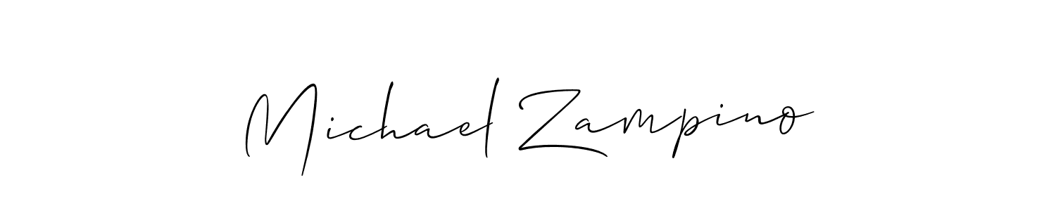 How to make Michael Zampino name signature. Use Allison_Script style for creating short signs online. This is the latest handwritten sign. Michael Zampino signature style 2 images and pictures png