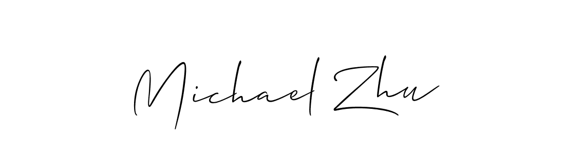 Also You can easily find your signature by using the search form. We will create Michael Zhu name handwritten signature images for you free of cost using Allison_Script sign style. Michael Zhu signature style 2 images and pictures png