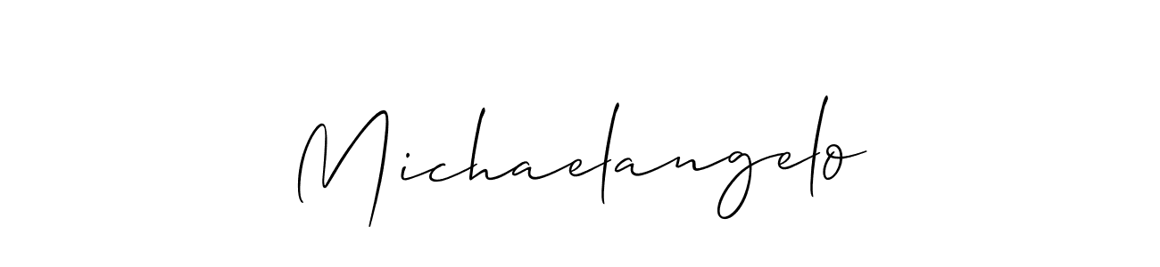 Design your own signature with our free online signature maker. With this signature software, you can create a handwritten (Allison_Script) signature for name Michaelangelo. Michaelangelo signature style 2 images and pictures png